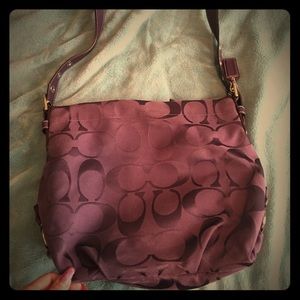 Deep purple Coach Purse